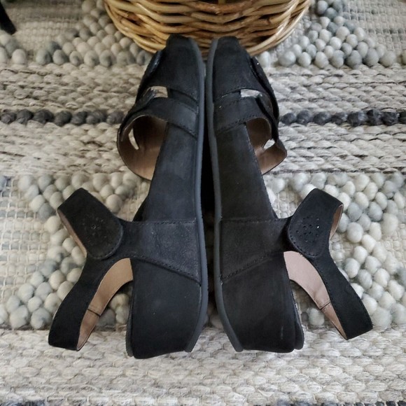 Abeo Gabrielle Black Adjustable Custom 3D Insole Wedge Sandals Women's 10 - Picture 4 of 12